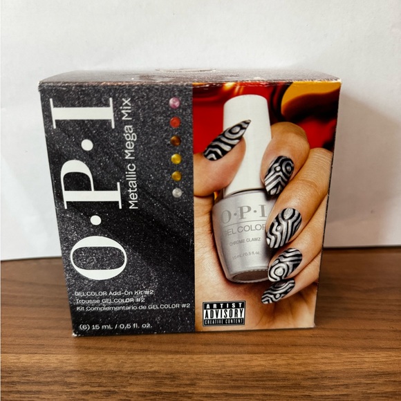 OPI Gel Color Add on Kit #2 Metallics NEW Pack of 6
